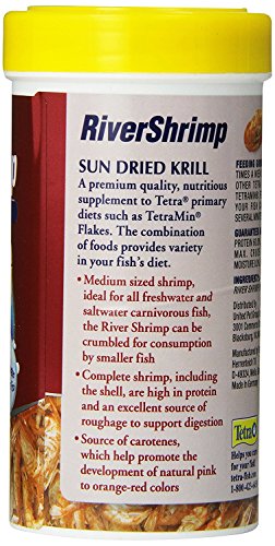 Tetra RiverShrimp 0.92 Ounce, Natural Shrimp Treat For aquarium Fish, Red, Model Number: 77017 - size: 0.92 Ounce (Pack of 1)