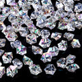 DomeStar Iridecent Fake Ice, 150PCS Sparkling Vase Fillers Fake Diamonds Clear Gem Stones DIY Crafts Wedding Table Scatter Decoration - color: Bright Clear