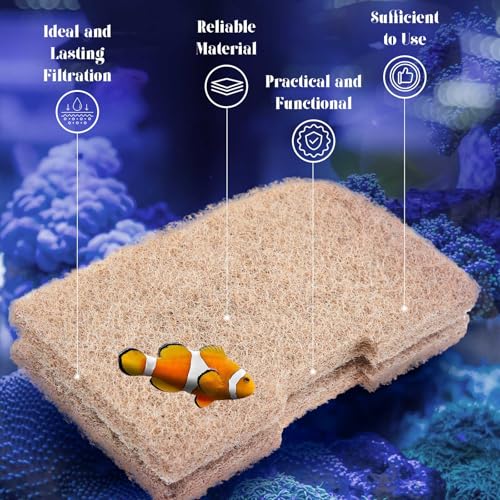 Threlaco 10 Pack Ammonia Remover Pads Compatible with Fluval 307/407/306/406, Aquarium Filter Replacement Pads for Fish Tank (Ammonia Remover) - color: 306/307/406/407 Ammonia Remover