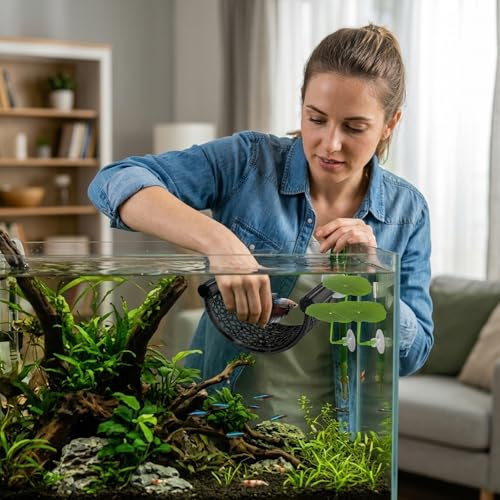 4Pcs Betta Hammock, Betta Fish Tank Accessories with Floating Betta Hide, Betta Fish Tank Decorations for Aquarium Enthusiasts