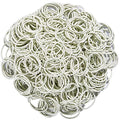 AMUU Rubber Bands1200pcs white small Rubber Band Mini Soft Elastic Bands for Hair Braids Hair Diameter 16mm rubber bands for Office Supplies School Home - color: White-1200Pcs