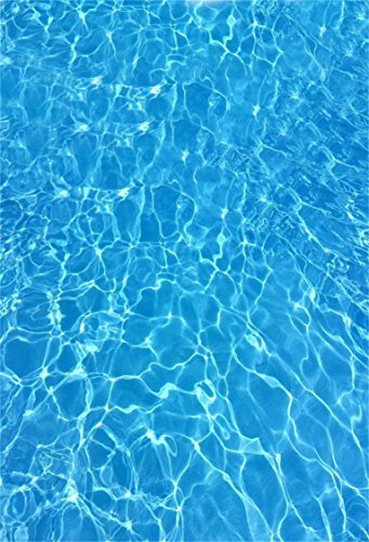 AOFOTO 4x6ft Shining Blue Sea Water Ripple Background Surface of Swimming Pool Photography Backdrop Summer Holiday Ocean Marine Style Children Baby Boy Girl Portrait Photo Studio Props Vinyl Wallpaper - size: 4x6ft