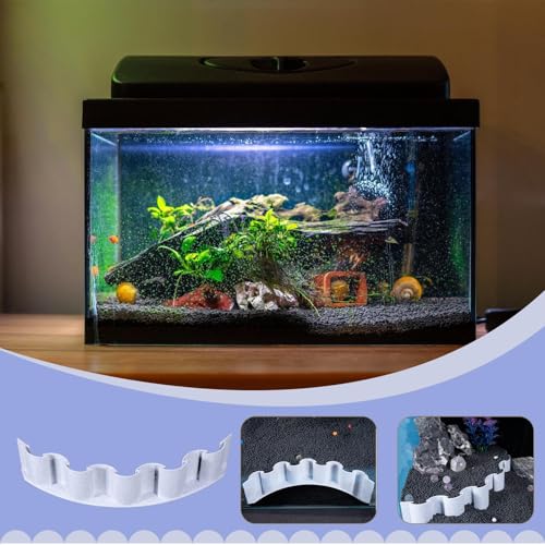 Fish Tank Fence - Aquarium Substrate Divider, Gravel Barrier Panel | Separation Grid for Tank Decoration, Underwater Landscaping Wall for Sand Isolation, Divider for Setup - color: B