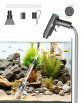 AQQA Aquarium Gravel Cleaner, 4-in-1 Upgrade Suction Power Manual Fish Tank Gravel Vacuum Cleaner Tools for Aquarium Water Changer with Water Flow Adjustment Use for Fish Tank Cleaning Gravel Sand