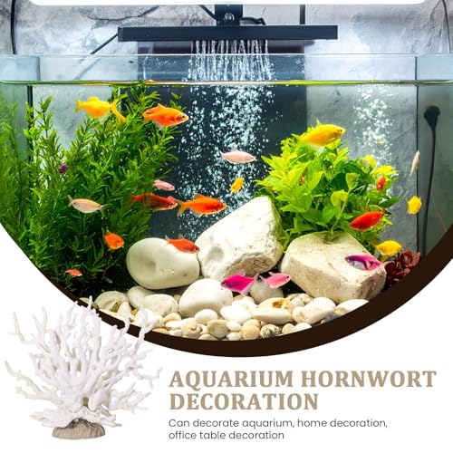Fish Tank Fake Coral, Artificial Aquarium Coral Ornament, Aquarium Decor Plastic Plant Small, Multi-Purpose Simulation Water Grass, Faux Aquariums Ornament