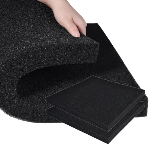 Hipanda 2 Pack Aquarium Bio Filter Sponge Pad 20"x20"x1.5",50PPI, Bio Filter Media Foam Pad Sponges, Cut-to-Size Open Cell Foam Sheet for Fish Tank - size: 20“x20"x1.5" (50PPI) 2 Pack