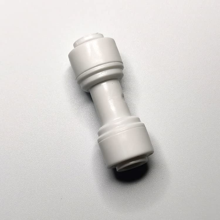 Malida 1/4" OD to 1/4" OD push fit straight union quick connector for RO water system push to connect tube (10pack) - size: I-TT-0202
