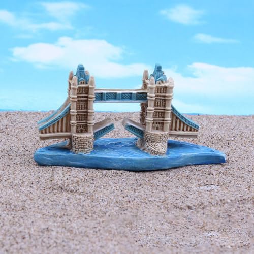POPETPOP 2pcs Fish Tank Decoration Fish Tank Craft Betta Accessories Aquarium Rocks for Aquarium Rocks British Decor Underwater Bridge Adorn Supplies