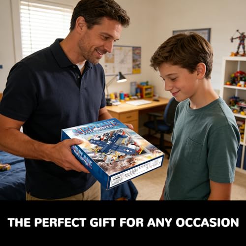 Military Plane 3D Wall Art Micro Mini Building Blocks Set, WW2 F4U Fighter Jet Wall Decor or Table Display, No Compatible with Lego, Great Army Airplane Toy Gift for Adults Teens 14+ (1674 PCS) - style: F4U Military Plane
