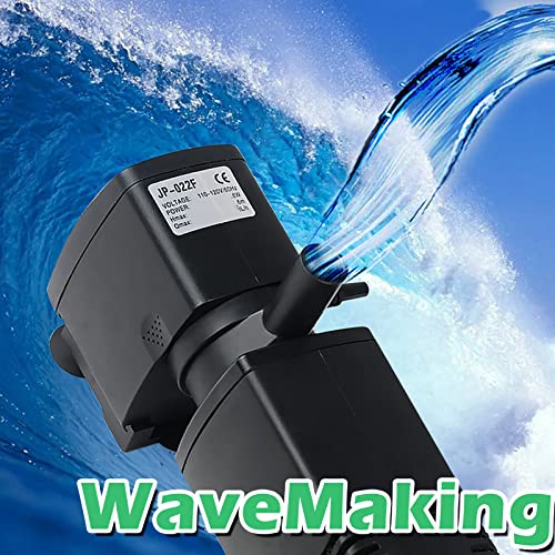 TARARIUM Fish Tank Filter for 15-40 Gallon Tank Crystal Clear Powerful Internal Aquarium Filters Submersible Pump& Filter System Turtle Tank Accessories - size: JP-022F(160GPH)for 15~40 Gallon