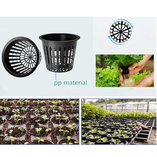 25-Pack 3-Inch Net Cups with 20 Plant Labels - Perfect for Aquaponics, Mason Jar Hydroponics, Kratky Method, and Orchid or Vegetable Gardening - Durable Slotted Mesh Insert for Optimal Growth