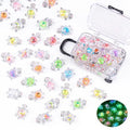 Anboor 30PCS Small Resin Turtle with 1 Pc Suitcase Boxes, Luminous Mini Resin Animals to Hide Sea Turtles Glow in The Dark Figurines for Fairy Garden Dollhouse Aquarium Decor (Sequins) - style: 30 Pcs Sequins