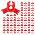 LucyPhy 90 Pack Plant Bender Angle Adjustable Plant Training Clips Low Stress Training Clips 90 Degrees Plant Stem(Circle Style,Red) - color: Red, size: 90Pack