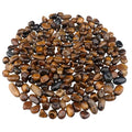 0.96LB Natural Pebbles Aquarium Gravel Vase Filler Succulent Rocks Fish Tank Decorative Crushed Stones Quartz Bulk Polished Irregular Shaped - Tiger's-Eye - color: Tiger's-eye