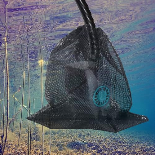 2pcs Pond Pump Cover Filter Bag, 19.3x18.5in Black Media Water Pump Barrier Drawstring Bags Box with Anti-Clogging Mesh Accessories for Outdoor Aquarium Ponds Swimming Pools Garden