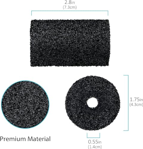 for Polaris Pool Cleaner Parts, 6 Pack Sweep Hose Tail Scrubbers Replacement for Sweep Pool Cleaner Fits Polaris 180 280 360 380 480 3900 - color: Black-6 Pack