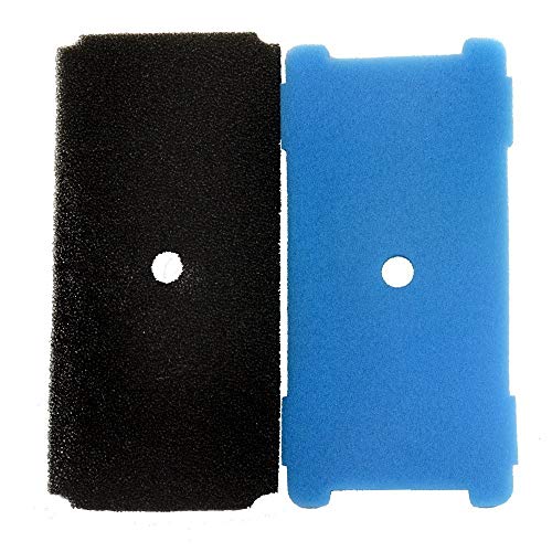 HQRP 8-Pack Coarse and Fine Pre-Filter Pads Compatible with Sunterra 320106 337106 Pump Pre-Filter Box, Blue and Black Filters Replacement - size: 8-Pack