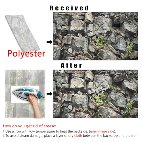 30X18IN Stone Aquarium Background, Rock Fish Tank Background, Natural Rocky Glass Terrarium Background with 8 EVA Double-Sided Tape - color: Stone, size: 30X18in/75X45cm