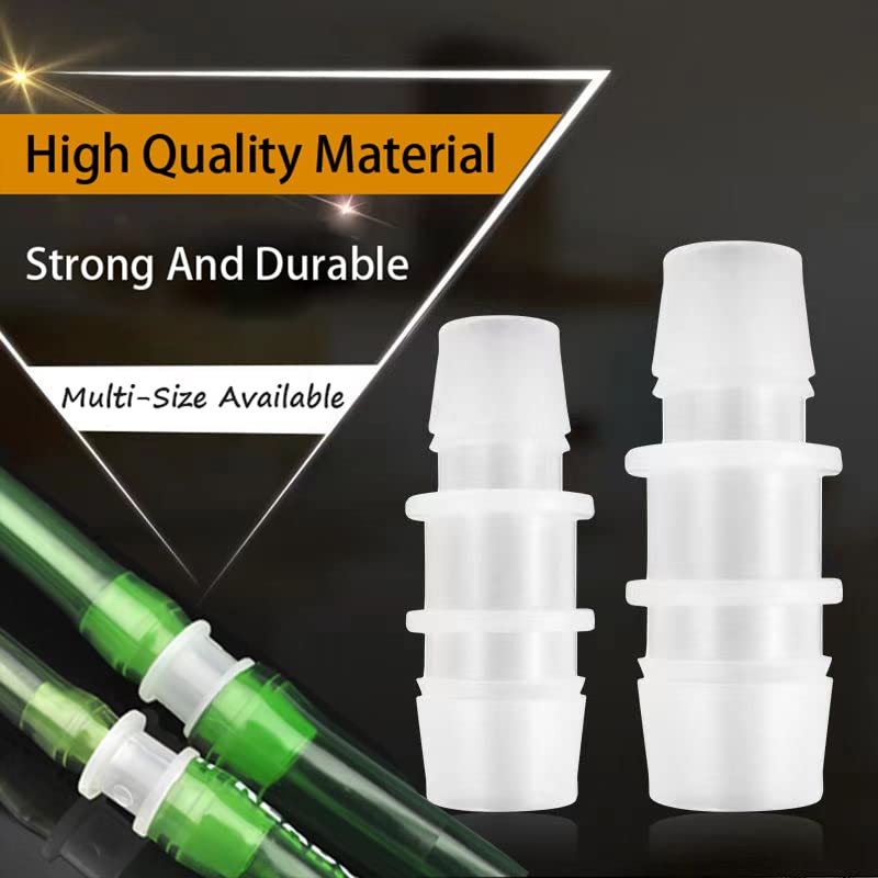 40Pcs Hose Barb Fitting, Barb Reducer, Pipe Connectors Joint Mender Adapter Union for Aquarium Gas Liquid,ID1/2"x1/4",1/2"x3/8",1/2"x5/8",1/4"x3/8",1/4"x3/16", 1/4"x5/32",3/8"x3/16",1/8"x1/4"