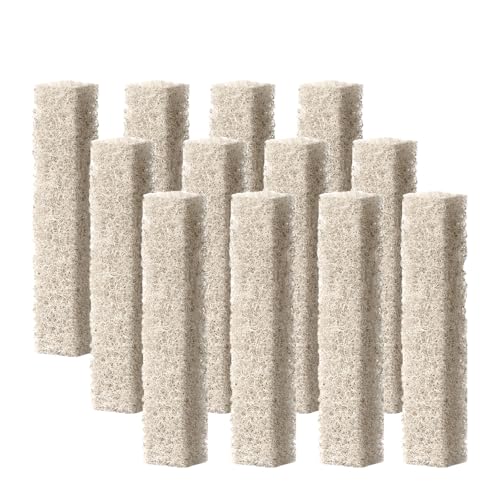 AQUANEAT 12-Pack Replacement Ammonia Reducer Pads Compatible with Aqueon QuietFlow 10 LED PRO and SmartClean 10-20 Gallons Aquarium Power Filter