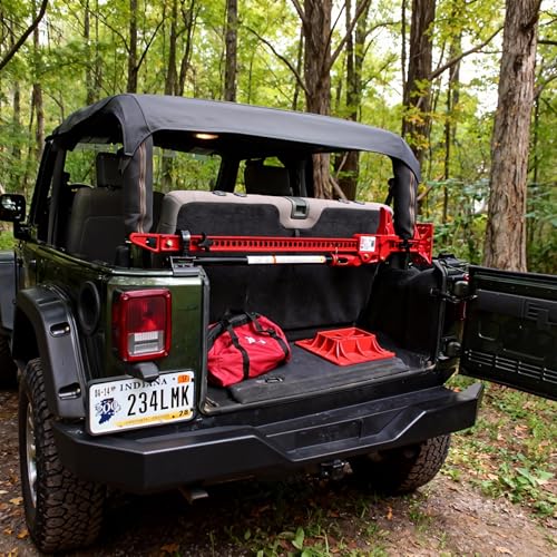 SINOKING Shovel Mount Rubber Clamp for Securing Equipment from 1-1/4" to 1-3/8" in diameter for Home, Garage, Boat, RV, ATV & Off-Road