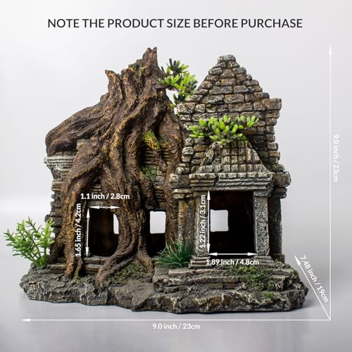 Fish Tank Decorations Aquarium Décor Resin Artificial Tree Trunk Root (B) - color: B