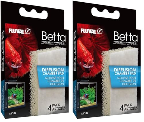 Fluval Betta Diffusion Chamber Pad, Replacement Aquarium Filter Media (Pack of 2)