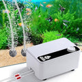 Aquarium Air Pump, Quiet Powerful Fish Tank Air Pump, Adjustable Fish Tank Bubbler with Air Stone, 2.3W/5.5W/8W Bubbler for Aquarium Fish Tank for Small Medium Large Fish Tank Up to 200 Gallon - size: 5.5 W(Tank Up to 120 Gallon Aquariums)