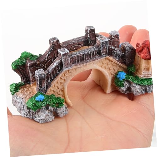 Simulation Bridge Decor for Fish Tank Aquarium Ornament Beautifully Crafted Tiny Bridge for Landscape for Aquatic Decoration Lifelike Design