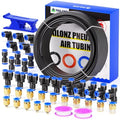 TAILONZ PNEUMATIC Black 6mm OD 4mm ID Polyurethane PU Air Hose Pipe Tube Kit 32 Meter 100ft - color: Black, size: 6mm OD/100ft/32m