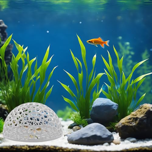 2 PCS Shrimp Dome Hide, Aquarium Shrimp Cave Hideout, Shrimps Hides, Tunnel Cave for Aquarium Small Fish Habitat Rest