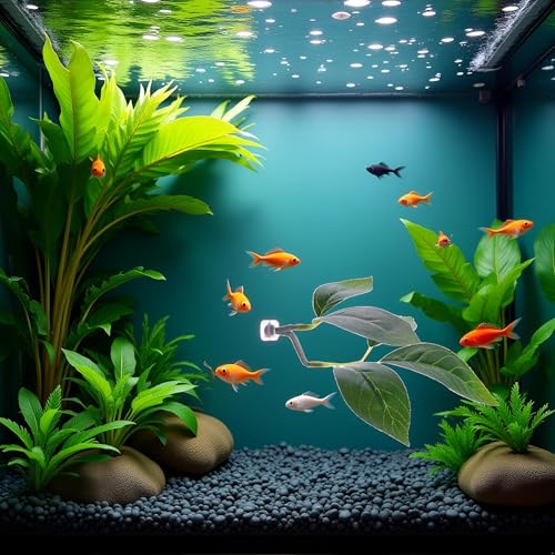 Green Betta Fish Leaf Pad,Plastic Plant Betta Hammock Leaf Bed,Simulating The Natural Habitat for Betta Spawning Grounds,Suction Cup Betta Breeding Resting Bed Aquarium Décor Plastic Plants