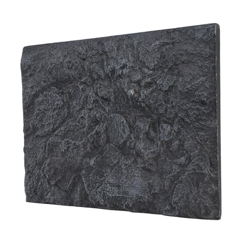 3D Aquarium Background Foam, Rock Texture, Non, Customizable, Ideal for Fish and Reptile Habitats (E) - size: E