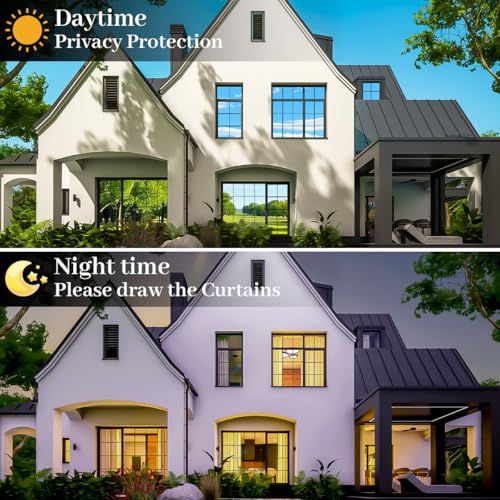 Niviy Window Privacy Film One Way, Window Tint for Home, Mirror Film Daytime Privacy Heat UV Blocking Glass Tinting for Office 17.5 x 78.7 Inches, Silver - color: Silver, size: 17.7" X 78.7"
