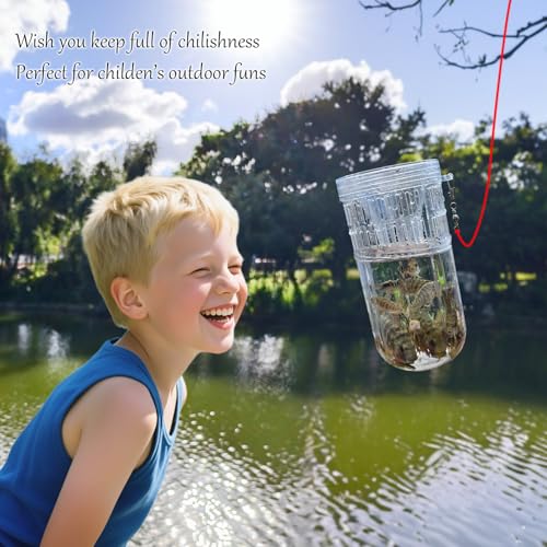 Portable and Hard Plastic Aquarium Minnow&Small Fish Trap for Aquarium Children Fishing Outdoors,Durable Container Bait Trap Suitable for Fishing,Crab,Shrimp,Turtle - size: Medium