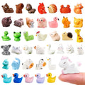 Miniature Resin Animal Figures - 40 Styles Tiny Collectible Animals for Fairy Garden, DIY Landscape, Terrain Building, Home Decor, Desk Display and Aquarium Models (Animal Mix)