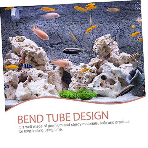 1Set Replacement Water Tube for Aquarium Plastic Inflow Outflow Tubing Accessory for Fish Tanks Lightweight and Compact Design for Easy Use and Storage