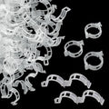 150pcs Plant Support Clips - Tomato Clips for String Trellis, Grape Vine Clips for Garden Netting Climbing Plants, Secured Plastic Plant Clip for Fixing Stem and Vine