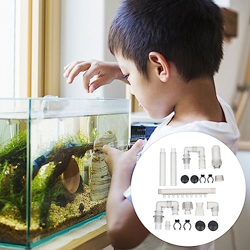FRCOLOR Aquarium Fish Tank Water Tube 11.81 Inch Intake Outflow Hose Replacement for Filter Pump Plumbing Accessories Smooth Bend Durable Water Accessory 2-Pack - color: Greyx2pcs, size: 30X5.7X2.5CMx2pcs