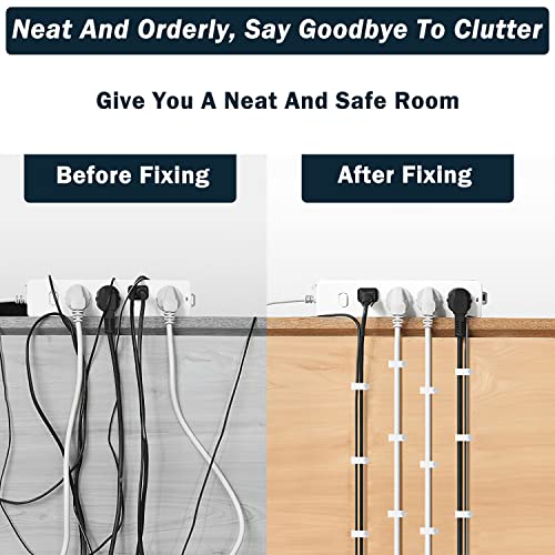 300 Pcs 8mm Cable Clips Nail in Cable Clips Flat Ethernet Cable Wall Clips Cable Tacks Coax Cable Clip Speaker Wire Clips Cable Nails for Cords Cat5/Cat5e/Cat6/Cat7 RJ45 Cord Clips