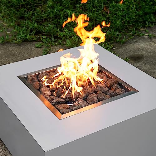 Mr. Fireglass Lava Rock Granules, 2.75"-5" Large Volcanic Lava Rock for for Fire Pits, Fire Bowls, Fire Table and Gas Log Sets, Decorative Landscaping, Indoor & Outdoor Fireplaces - 10 Pounds, Black - color: Black, size: 2.75"-5"
