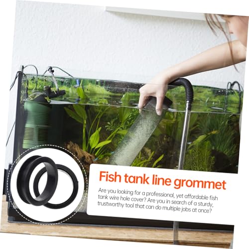 BESPORTBLE 20pcs Fish Tank Cable Hole Aquarium Wire Inlet Grommets Organize Beautify Your Fish Tank for Home Office Aquariums Easy to Install
