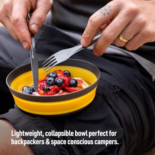 Sea to Summit Frontier Ultralight Collapsible Bowl, Large (30 fl oz), Bone White - color: Bone White, style: Large