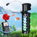 Aquarium Filter w/ Scientific U-V Timer for 20-75Gal Fish Turtle Tank Bio Internal Filter Power Pump Air Supply Deodorization Green Killing Clean Machine Saltwater Freshwater Crystal Clear 200GPH