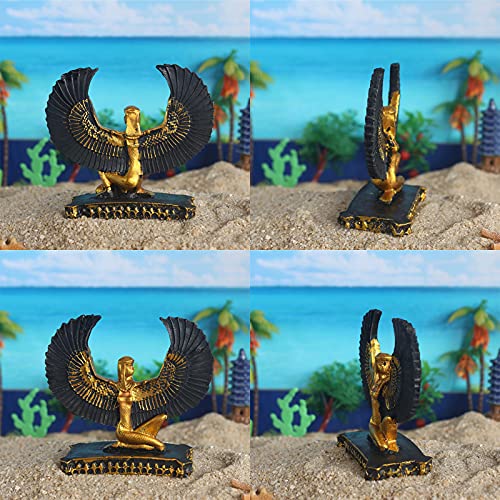 Ancient Greece Aquarium Fish Tank Decorations Décor (Set of 3) Winged Victory of Samothrace Reptile Sculpture Statue Turtle Lizard Spider Tanks Terrarium Décor Ornament Pet - color: Ancient Greek