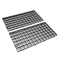 Aquarium Fish Tank Bottom Isolation 4 Pcs, Plastic Egg Crate Grid Divider Tray Egg (S 4pcs Black) - size: S 4pcs Black