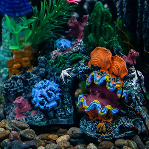 NW Wholesaler 4.5 Inch Clam Cove Fish Tank Landscape Decorations - Hideaway Cave for Betta and Small Fish - style: Clam Cave