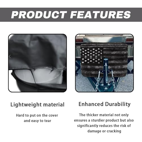Black American Flag 20 Pound Double for RV/Trailer/Camper Waterproof Double Zipper Propane Gas Cylinder Cover Four Seasons General Protection - color: Black American Flag, size: S(20LB)