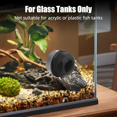 AQUANEAT Aquarium Magnetic Brush, Glass Fish Tank Cleaner, Algae Scraper, Not for Acrylic and Plastic - size: Small