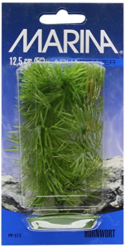 Marina Aquascaper Fish Tank Decorations, Hornwart Plant, 5-Inch - size: Small - 5"